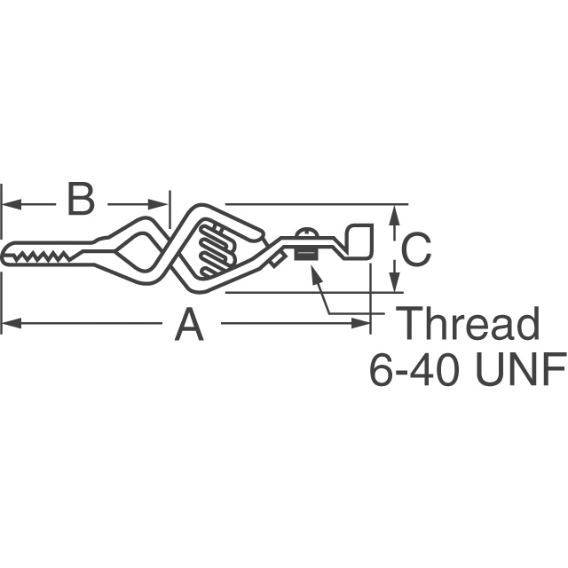 BU-85 Mueller Electric Co  Clip di prova - Alligatore, Coccodrillo, Resistente